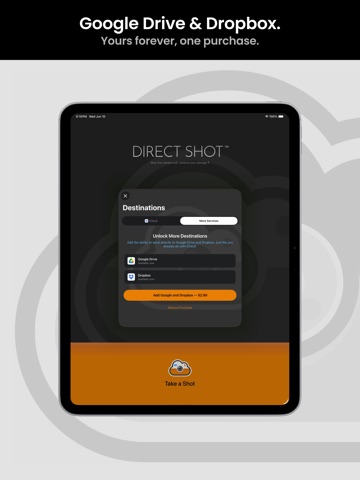 iPad: adding Google Drive and Dropbox